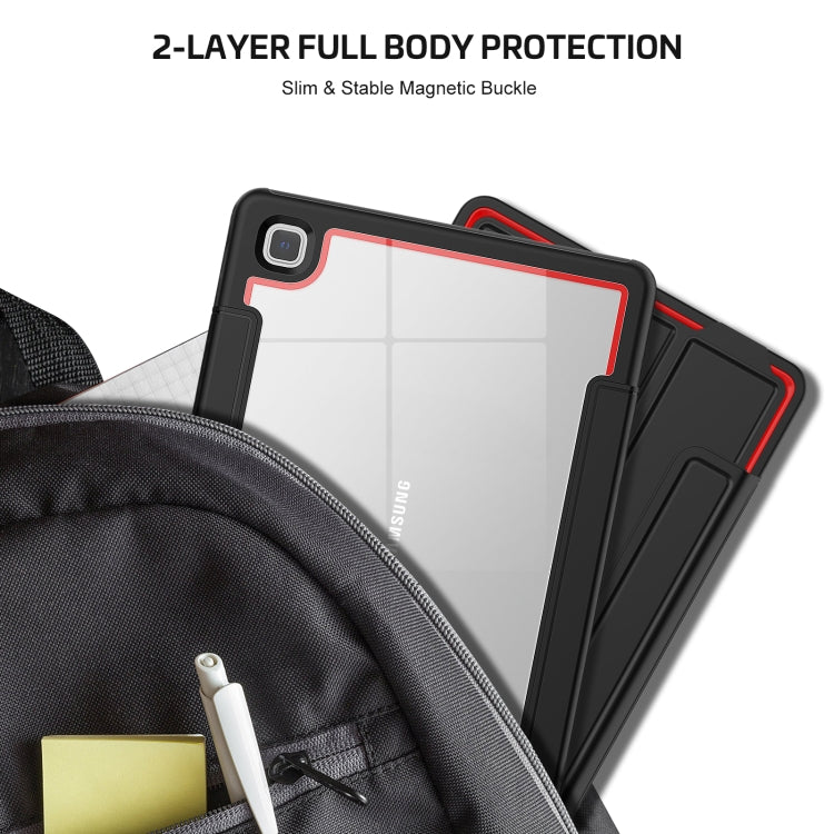 For Samsung Galaxy Tab A7 10.4 (2020) Acrylic + TPU Horizontal Flip Smart Leather Case with Three-folding Holder & Wake-up / Sleep Function
