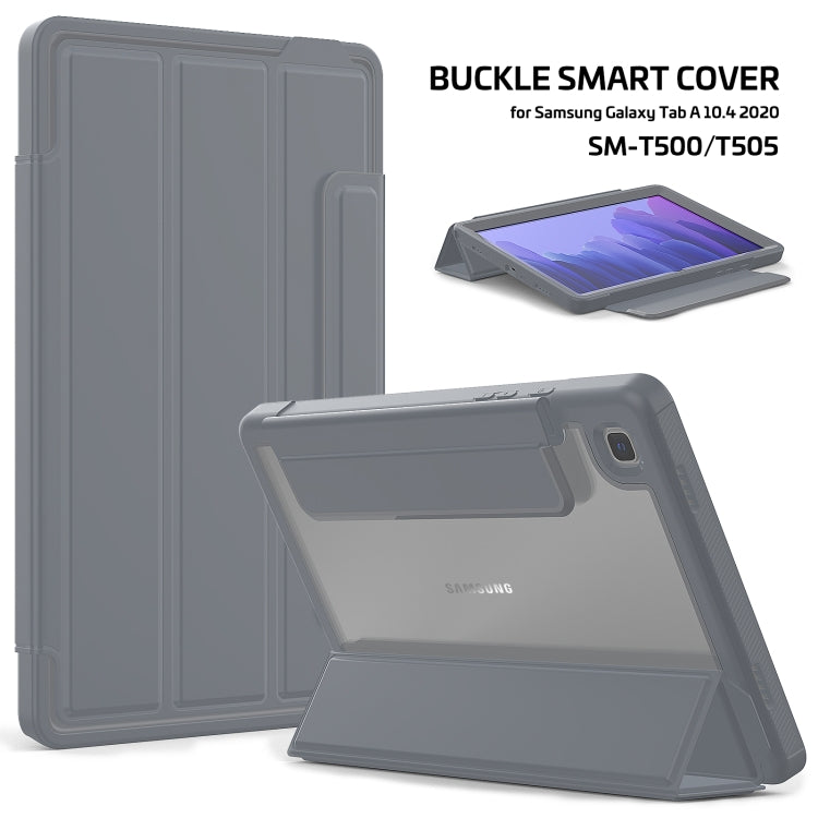 For Samsung Galaxy Tab A7 10.4 (2020) Acrylic + TPU Horizontal Flip Smart Leather Case with Three-folding Holder & Wake-up / Sleep Function