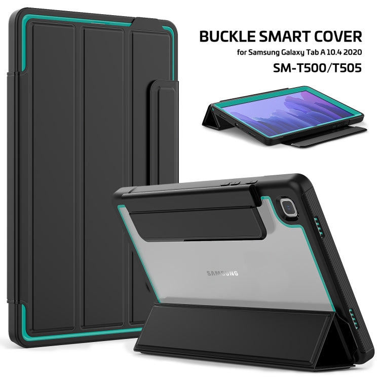 For Samsung Galaxy Tab A7 10.4 (2020) Acrylic + TPU Horizontal Flip Smart Leather Case with Three-folding Holder & Wake-up / Sleep Function