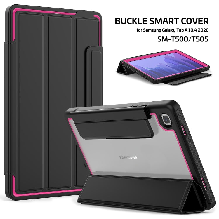 For Samsung Galaxy Tab A7 10.4 (2020) Acrylic + TPU Horizontal Flip Smart Leather Case with Three-folding Holder & Wake-up / Sleep Function