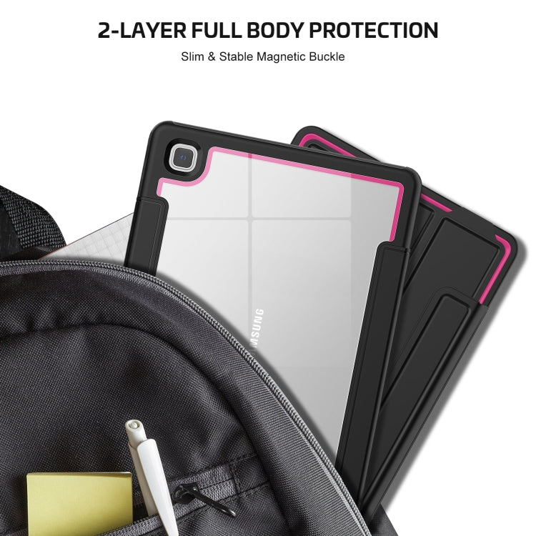 For Samsung Galaxy Tab A7 10.4 (2020) Acrylic + TPU Horizontal Flip Smart Leather Case with Three-folding Holder & Wake-up / Sleep Function