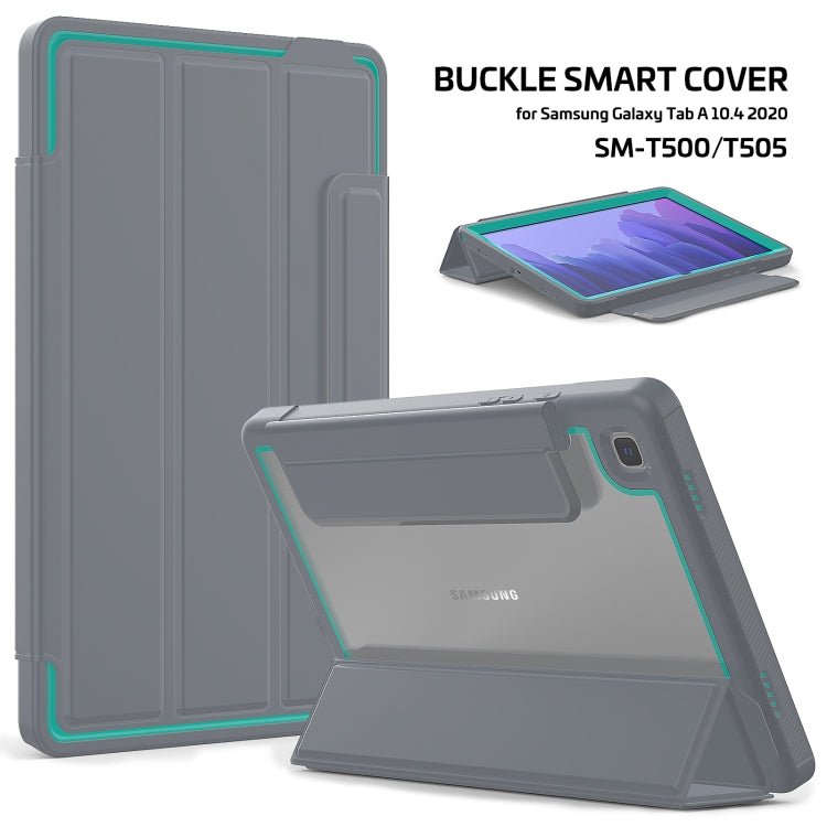For Samsung Galaxy Tab A7 10.4 (2020) Acrylic + TPU Horizontal Flip Smart Leather Case with Three-folding Holder & Wake-up / Sleep Function