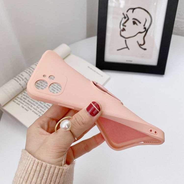 For iPhone 12 Pro Solid Color TPU Protective Case with Penguin Holder