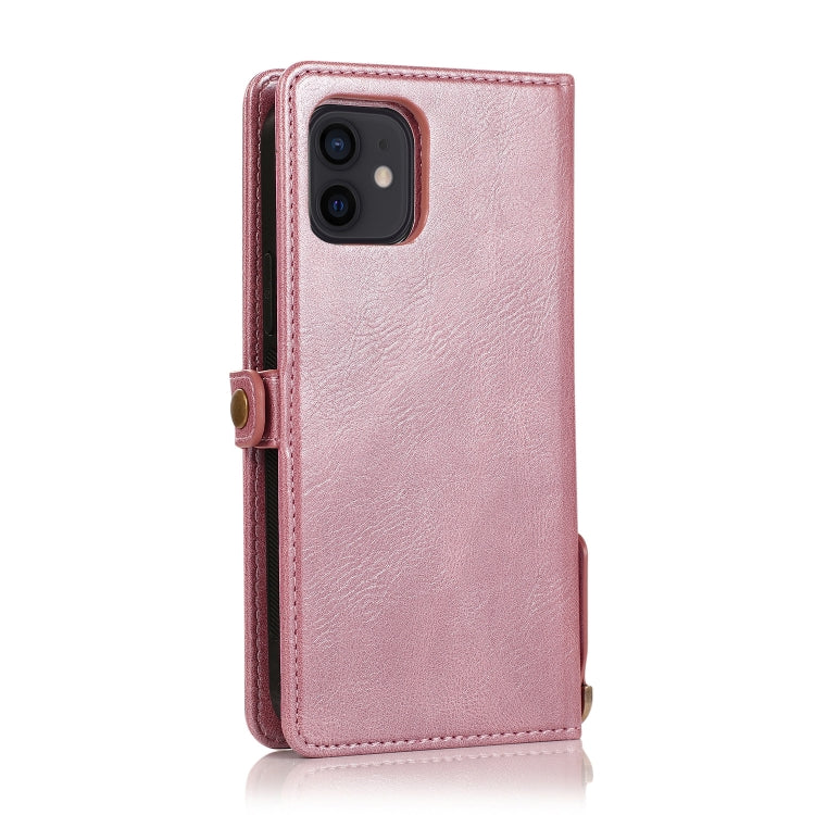 For iPhone 12 mini Multiple Card Slots Detachable Magnetic Horizontal Flip Leather Case with Card Slots & Holder & Wallet