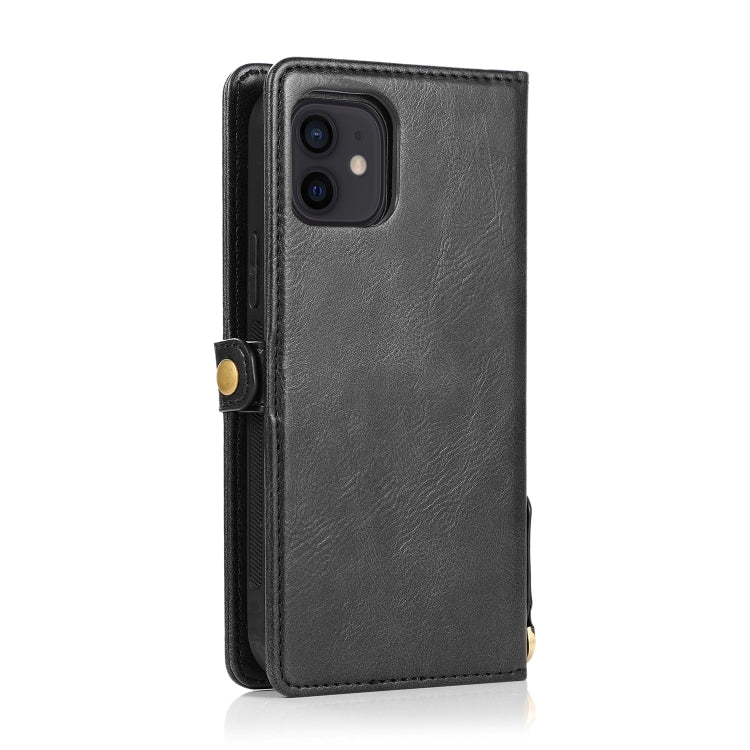 For iPhone 12 mini Multiple Card Slots Detachable Magnetic Horizontal Flip Leather Case with Card Slots & Holder & Wallet
