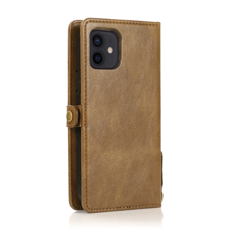 For iPhone 12 mini Multiple Card Slots Detachable Magnetic Horizontal Flip Leather Case with Card Slots & Holder & Wallet
