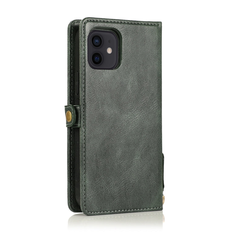 For iPhone 12 mini Multiple Card Slots Detachable Magnetic Horizontal Flip Leather Case with Card Slots & Holder & Wallet