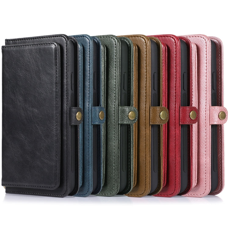 For iPhone 12 mini Multiple Card Slots Detachable Magnetic Horizontal Flip Leather Case with Card Slots & Holder & Wallet