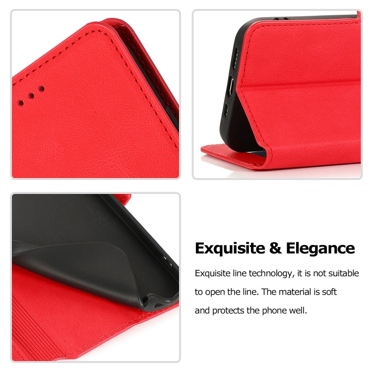 For iPhone 12 mini Retro Magnetic Closing Clasp Horizontal Flip Leather Case with Holder & Card Slots & Photo Frame & Wallet