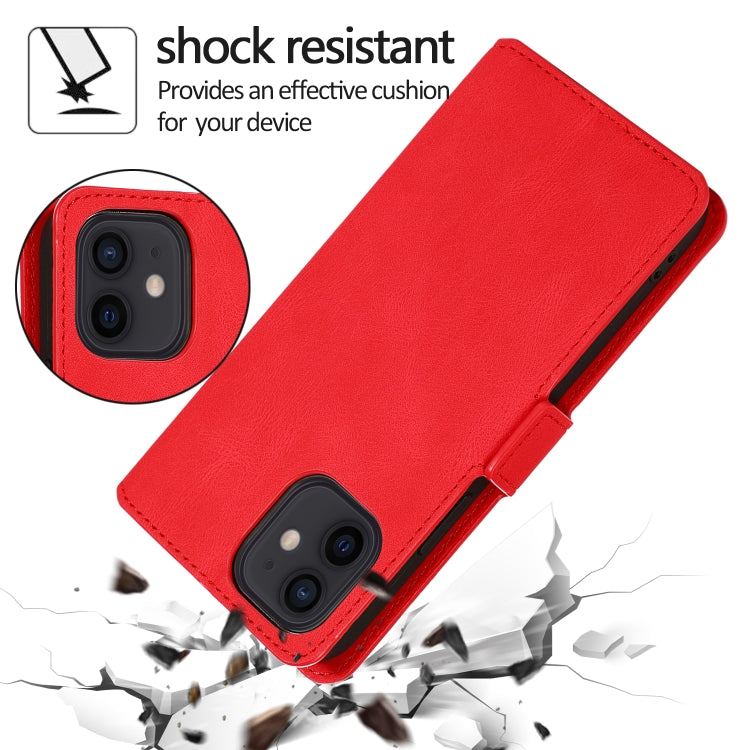 For iPhone 12 mini Retro Magnetic Closing Clasp Horizontal Flip Leather Case with Holder & Card Slots & Photo Frame & Wallet