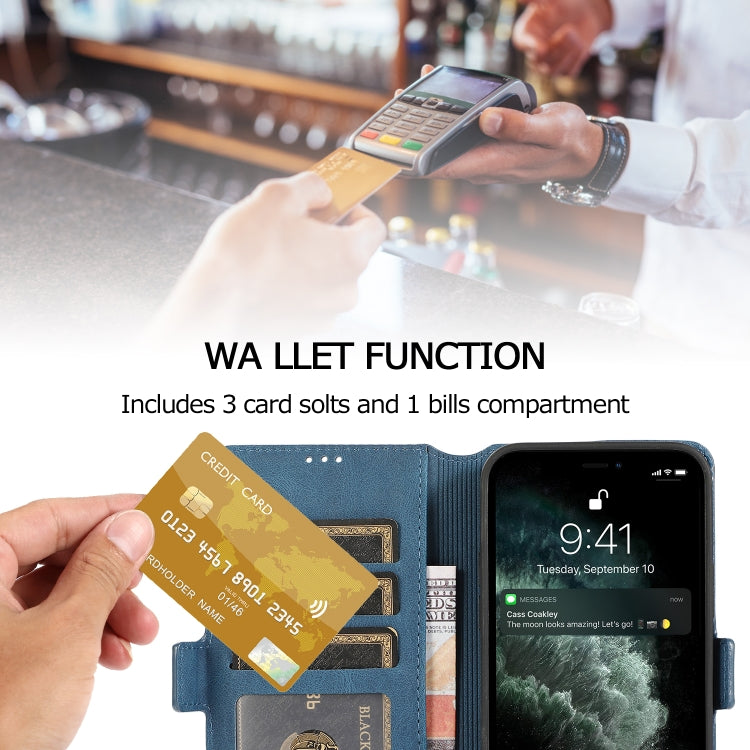 For iPhone 12 mini Retro Magnetic Closing Clasp Horizontal Flip Leather Case with Holder & Card Slots & Photo Frame & Wallet