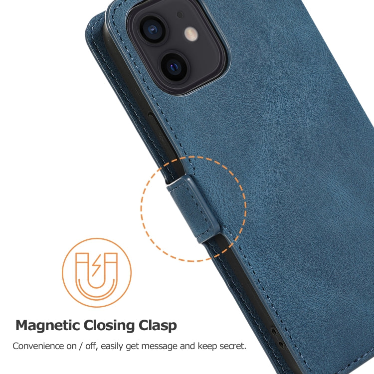 For iPhone 12 mini Retro Magnetic Closing Clasp Horizontal Flip Leather Case with Holder & Card Slots & Photo Frame & Wallet
