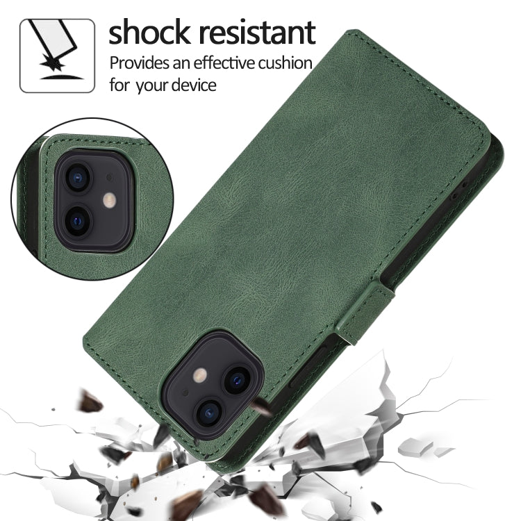 For iPhone 12 mini Retro Magnetic Closing Clasp Horizontal Flip Leather Case with Holder & Card Slots & Photo Frame & Wallet