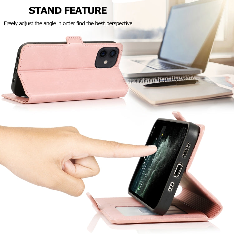 For iPhone 12 mini Retro Magnetic Closing Clasp Horizontal Flip Leather Case with Holder & Card Slots & Photo Frame & Wallet