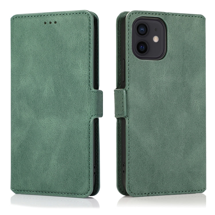 For iPhone 12 / 12 Pro Retro Magnetic Closing Clasp Horizontal Flip Leather Case with Holder & Card Slots & Photo Frame & Wallet