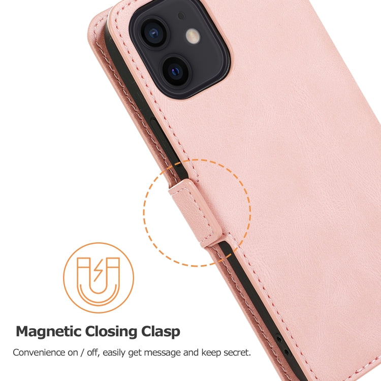 For iPhone 12 / 12 Pro Retro Magnetic Closing Clasp Horizontal Flip Leather Case with Holder & Card Slots & Photo Frame & Wallet