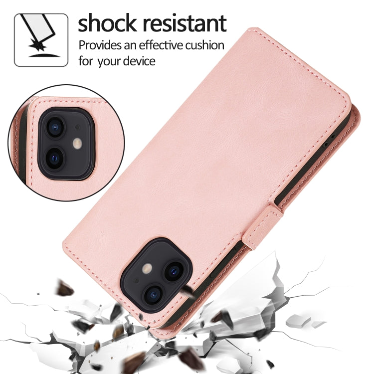 For iPhone 12 / 12 Pro Retro Magnetic Closing Clasp Horizontal Flip Leather Case with Holder & Card Slots & Photo Frame & Wallet