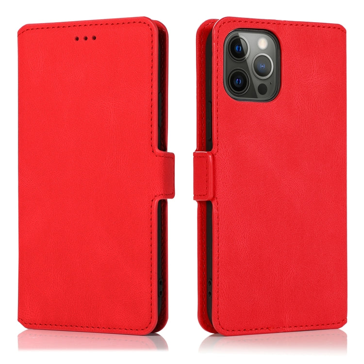 For iPhone 12 Pro Max Retro Magnetic Closing Clasp Horizontal Flip Leather Case with Holder & Card Slots & Photo Frame & Wallet