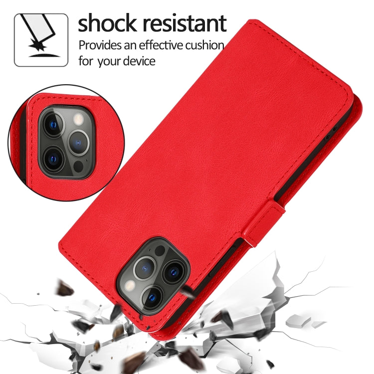 For iPhone 12 Pro Max Retro Magnetic Closing Clasp Horizontal Flip Leather Case with Holder & Card Slots & Photo Frame & Wallet