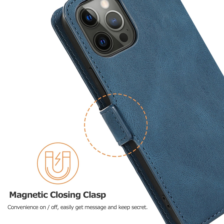For iPhone 12 Pro Max Retro Magnetic Closing Clasp Horizontal Flip Leather Case with Holder & Card Slots & Photo Frame & Wallet