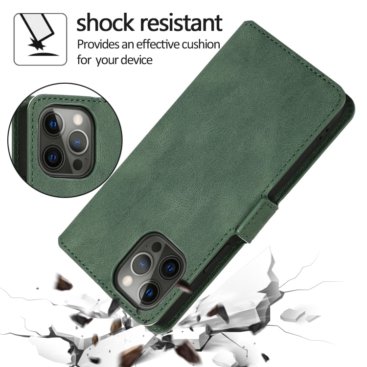For iPhone 12 Pro Max Retro Magnetic Closing Clasp Horizontal Flip Leather Case with Holder & Card Slots & Photo Frame & Wallet