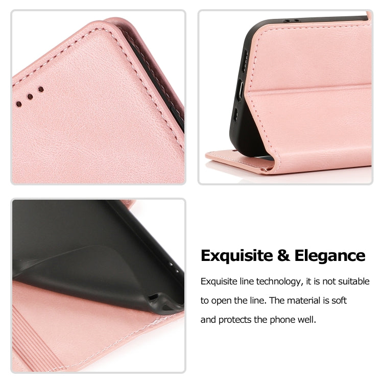 For iPhone 12 Pro Max Retro Magnetic Closing Clasp Horizontal Flip Leather Case with Holder & Card Slots & Photo Frame & Wallet