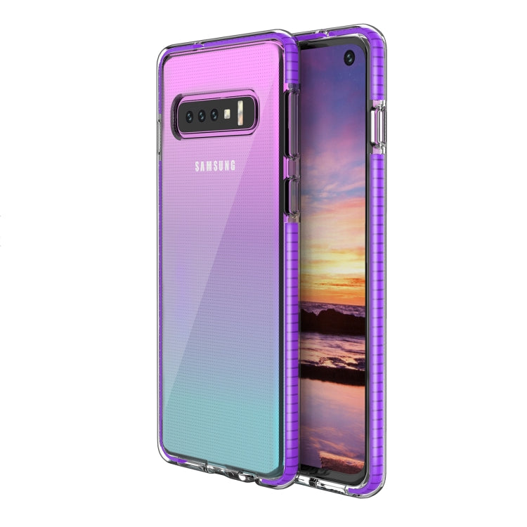 For Samsung Galaxy S10 TPU Double-color Shockproof Protective Case