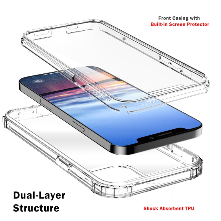 For iPhone 12 mini Front and Back Transparent Four-corner Three-proof Case (Transparent)