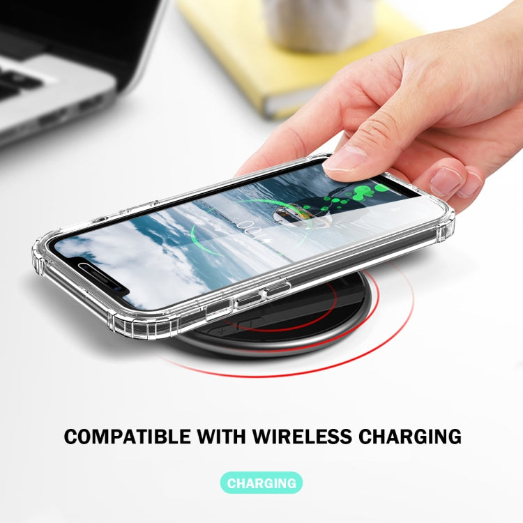 For iPhone 12 / 12 Pro Front and Back Transparent Four-corner Three-proof Case(Transparent)