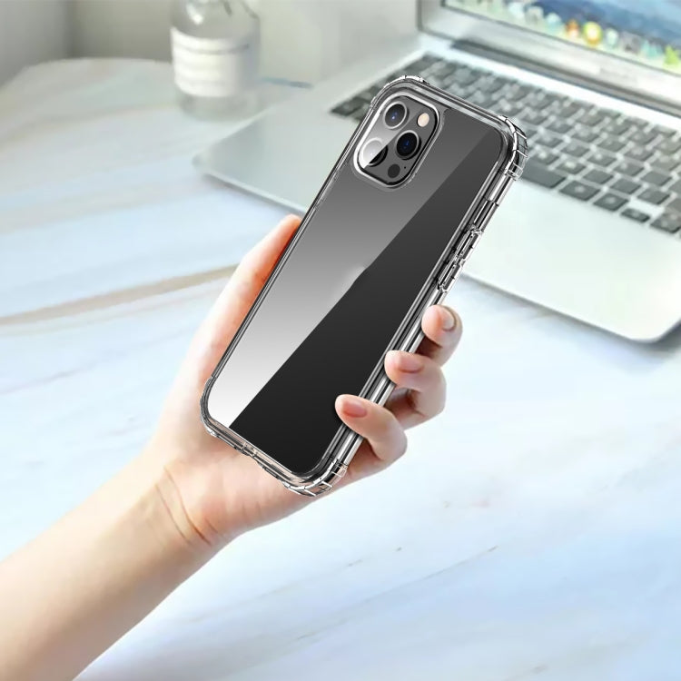 For iPhone 12 / 12 Pro Front and Back Transparent Four-corner Three-proof Case(Transparent)