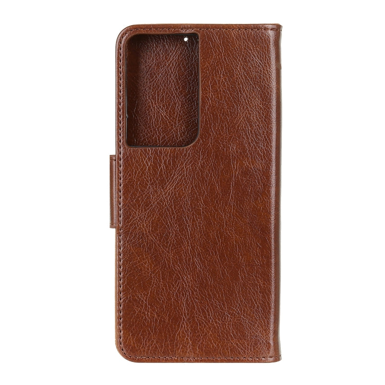 For Samsung Galaxy S30 Ultra / S21 Ultra Nappa Texture Horizontal Flip Leather Case with Holder & Card Slots & Wallet