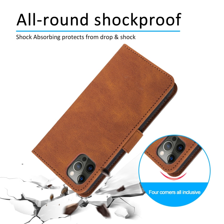 For iPhone 12 mini Stitching Calf Texture Horizontal Flip Leather Case with Holder & Card Slots & Wallet