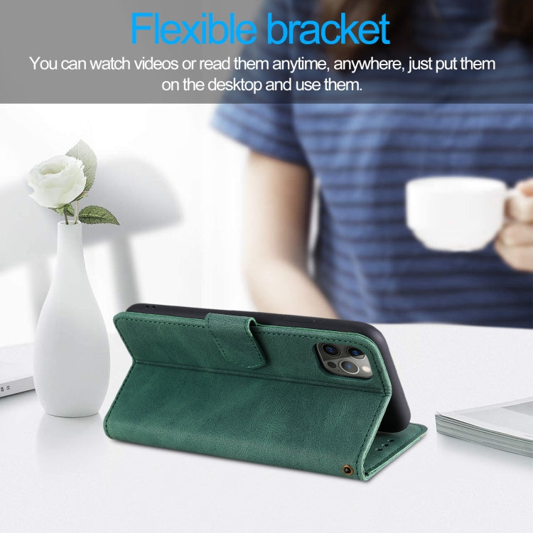 For iPhone 12 mini Stitching Calf Texture Horizontal Flip Leather Case with Holder & Card Slots & Wallet
