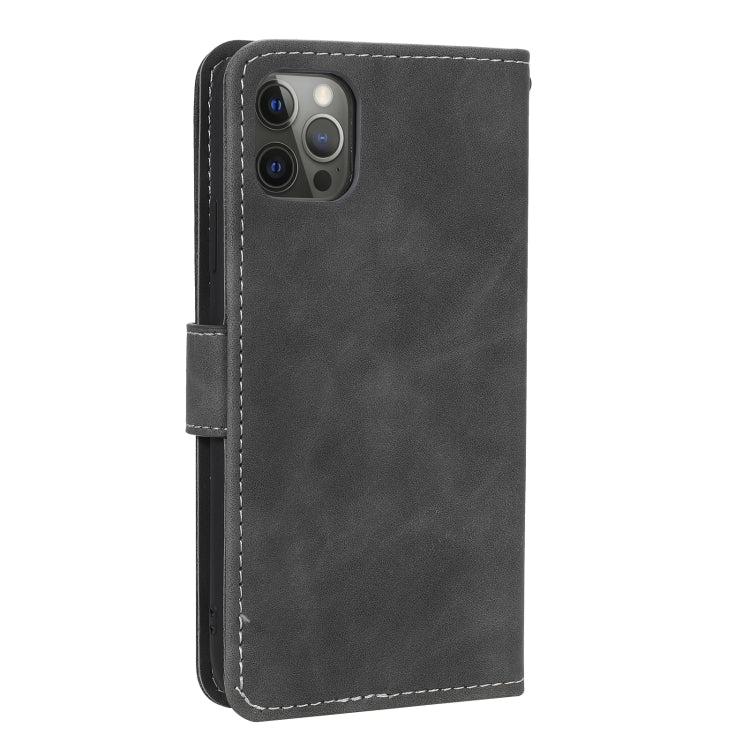 For iPhone 12 mini Stitching Calf Texture Horizontal Flip Leather Case with Holder & Card Slots & Wallet