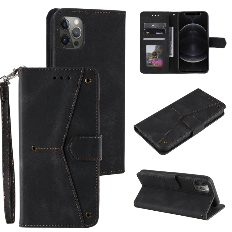 For iPhone 12 mini Stitching Calf Texture Horizontal Flip Leather Case with Holder & Card Slots & Wallet