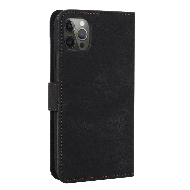 For iPhone 12 mini Stitching Calf Texture Horizontal Flip Leather Case with Holder & Card Slots & Wallet