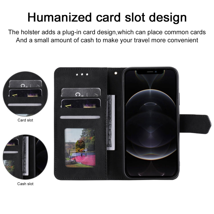 For iPhone 12 mini Stitching Calf Texture Horizontal Flip Leather Case with Holder & Card Slots & Wallet