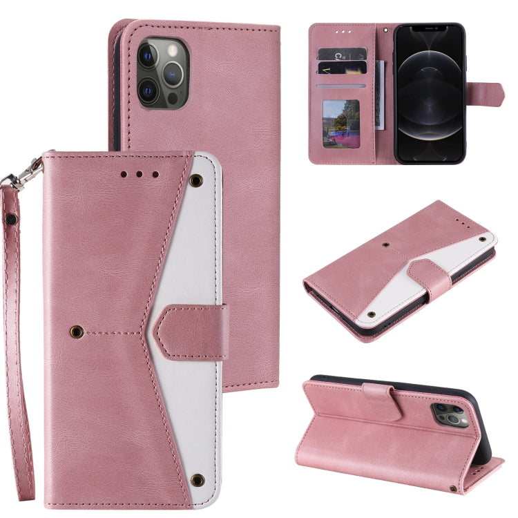 For iPhone 12 mini Stitching Calf Texture Horizontal Flip Leather Case with Holder & Card Slots & Wallet