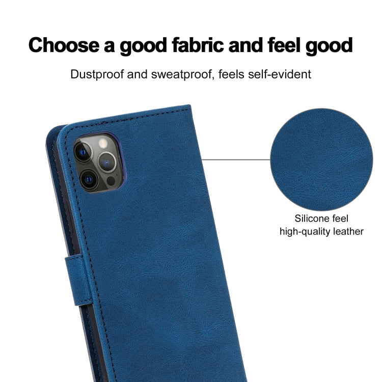 For iPhone 12 / 12 Pro Stitching Calf Texture Horizontal Flip Leather Case with Holder & Card Slots & Wallet