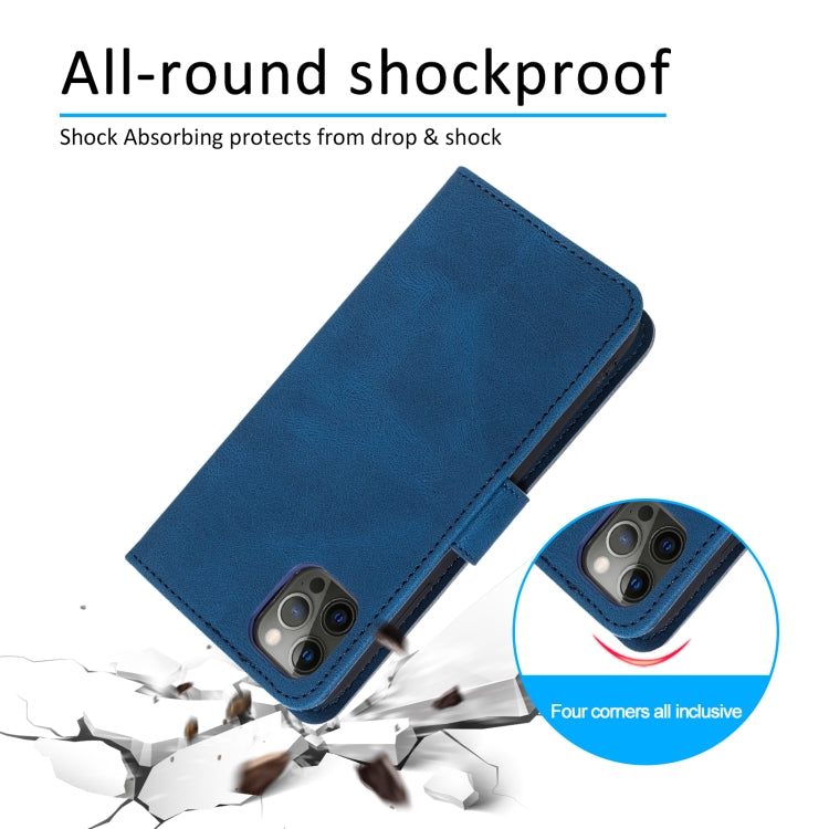 For iPhone 12 / 12 Pro Stitching Calf Texture Horizontal Flip Leather Case with Holder & Card Slots & Wallet
