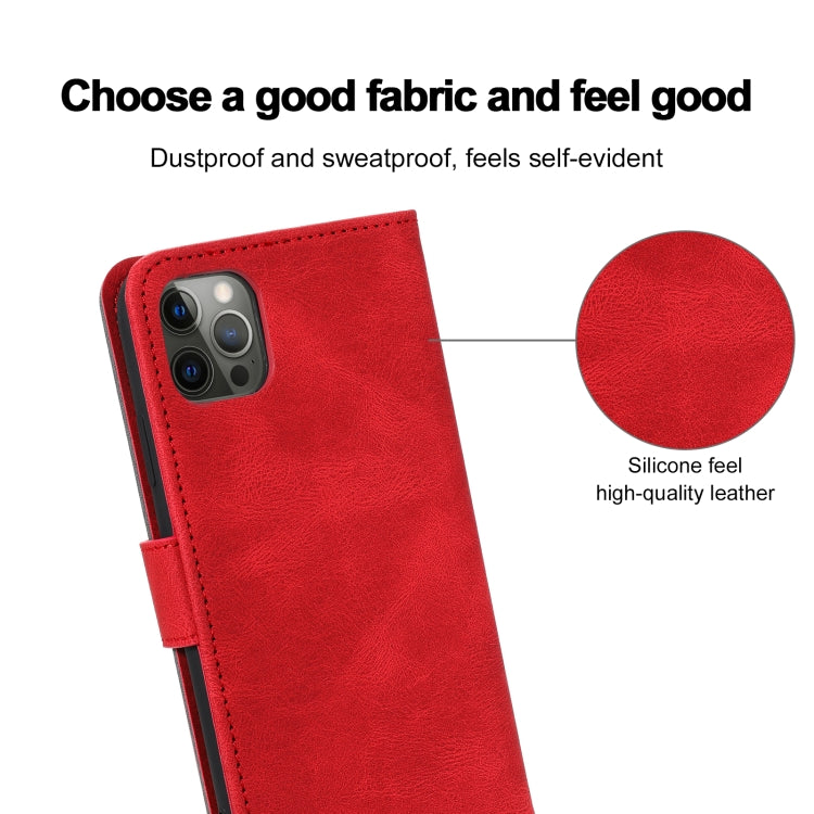 For iPhone 12 / 12 Pro Stitching Calf Texture Horizontal Flip Leather Case with Holder & Card Slots & Wallet