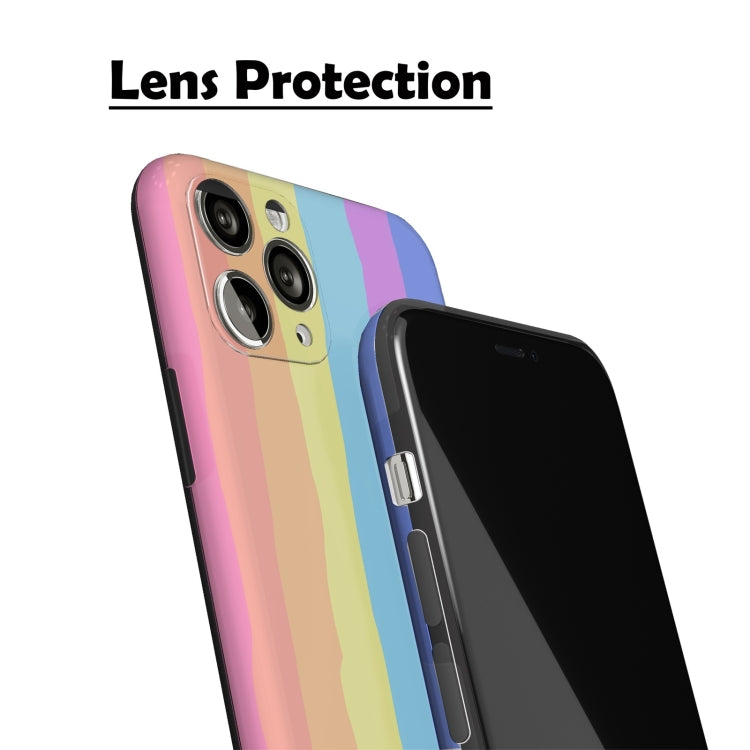 For iPhone 12 Pro Rainbow IMD Shockproof TPU Protective Case