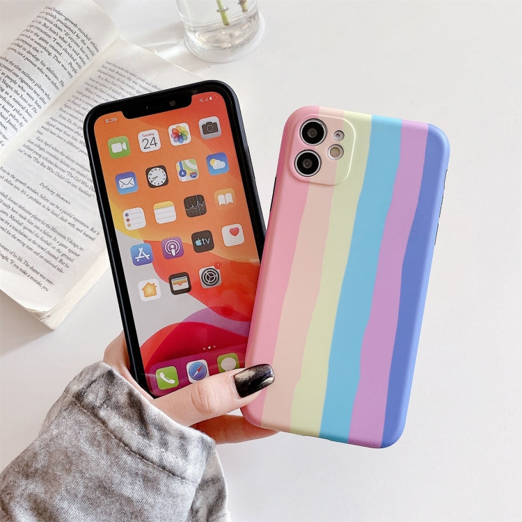 For iPhone 12 Pro Rainbow IMD Shockproof TPU Protective Case