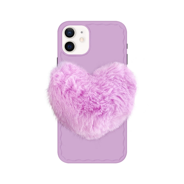 For iPhone 11 Love Hairball Colorful Wave Soft Case