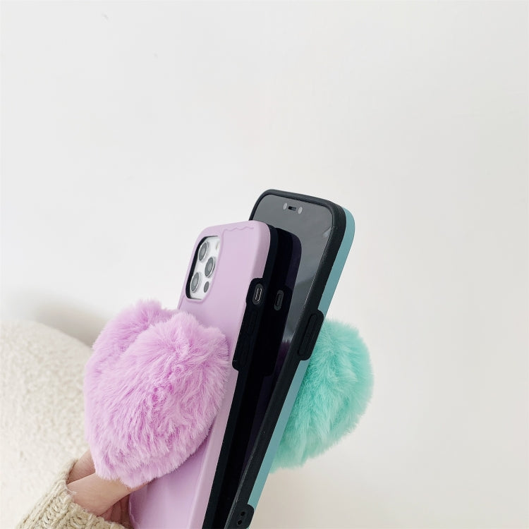 For iPhone 12 mini Love Hairball Colorful Wave Soft Case