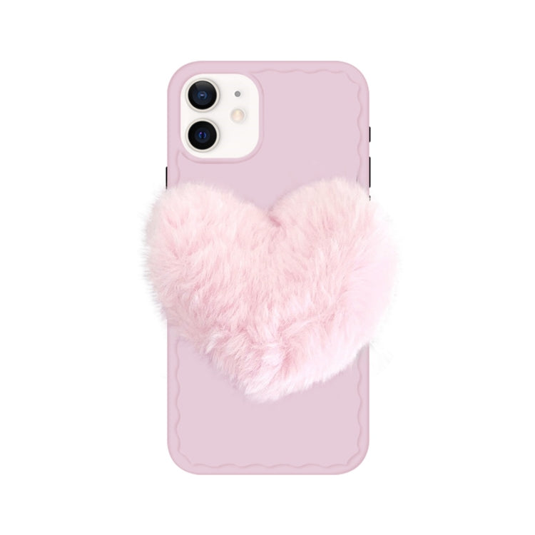 For iPhone 12 Love Hairball Colorful Wave Soft Case