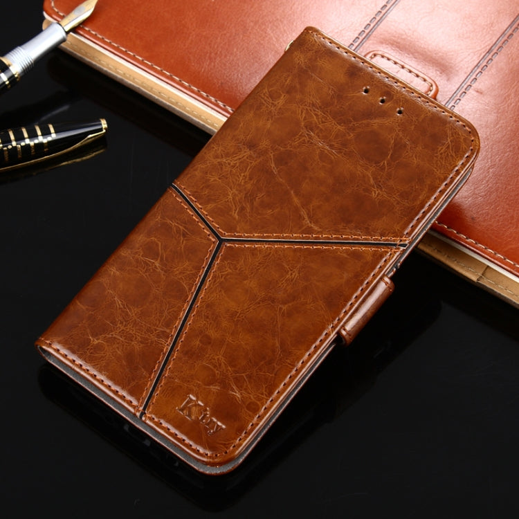 For OnePlus 5 Geometric Stitching Horizontal Flip TPU + PU Leather Case with Holder & Card Slots & Wallet
