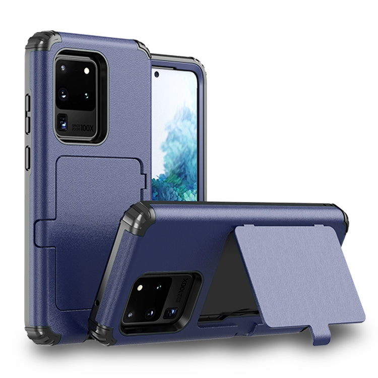 For Samsung Galaxy S20+ Dustproof Pressure-proof Shockproof PC + TPU Case with Card Slot & Mirror