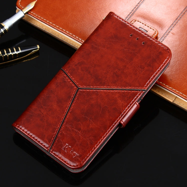 Geometric Stitching Horizontal Flip TPU + PU Leather Case with Holder & Card Slots & Wallet For iPhone 11