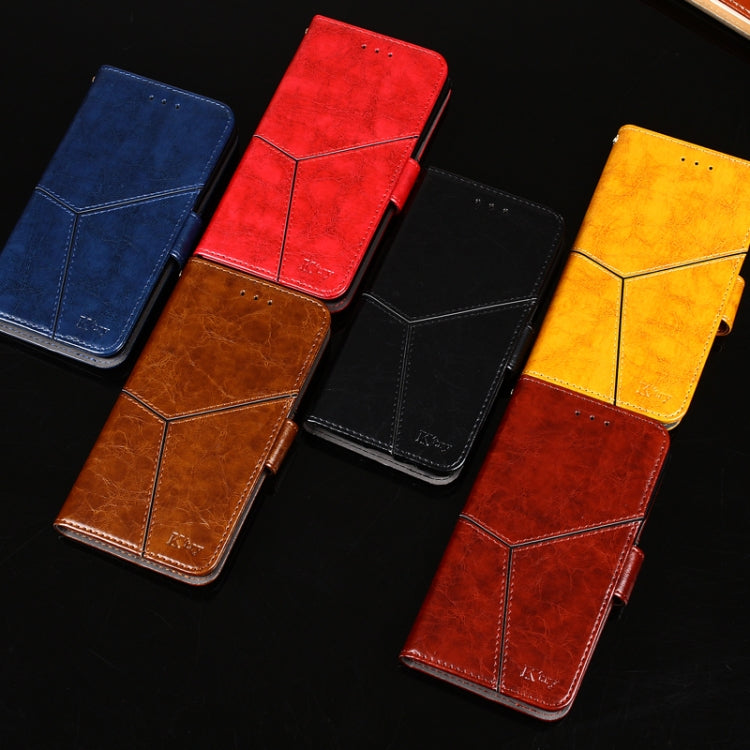 Geometric Stitching Horizontal Flip TPU + PU Leather Case with Holder & Card Slots & Wallet For iPhone 11